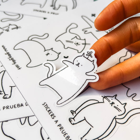 Sticker Sheet Gatitos
