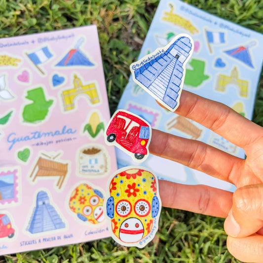 Sticker Sheet Que Linda Guate