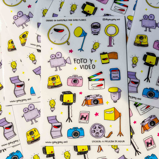 Sticker Sheet Foto y Video