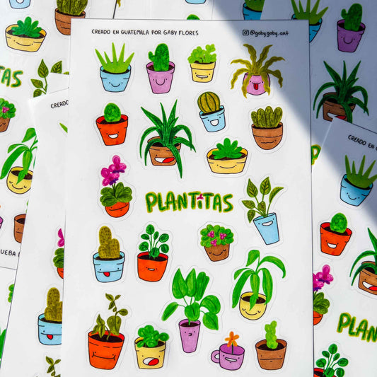 Sticker Sheet Plantitas