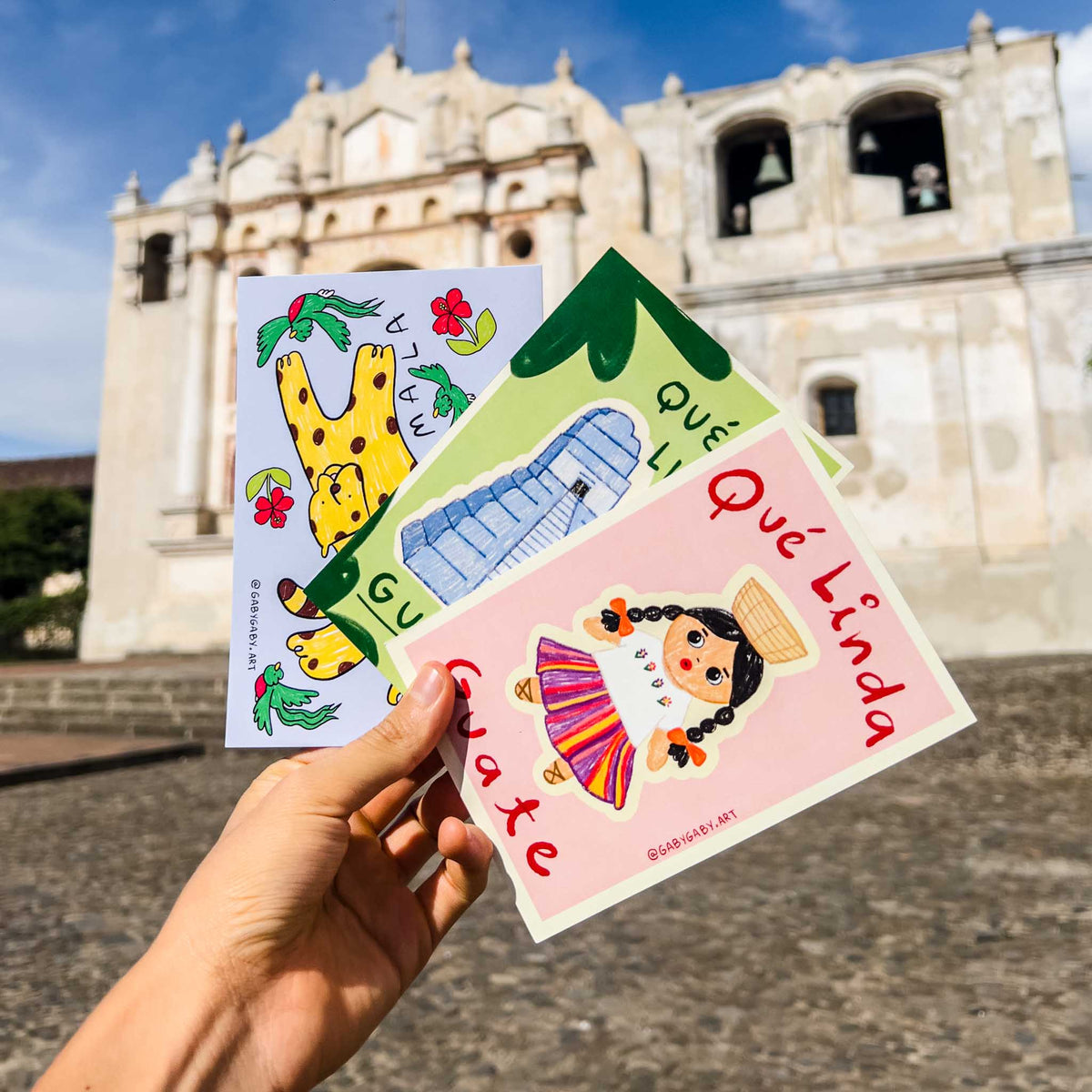 Postal Muñeca Qué Linda Guate
