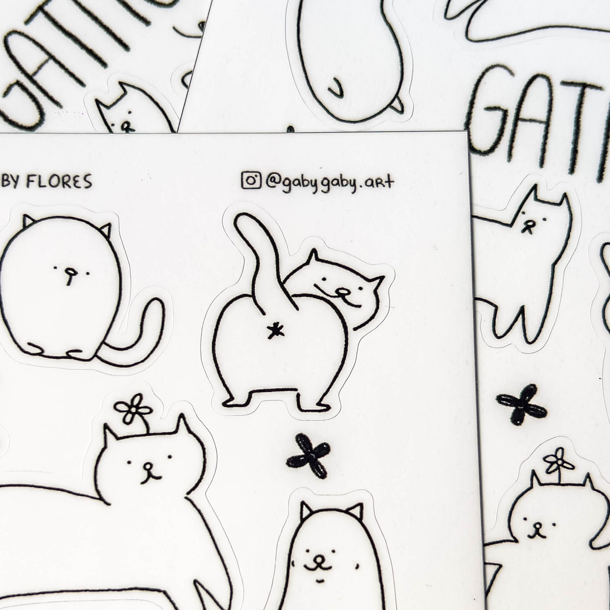 Sticker Sheet Gatitos
