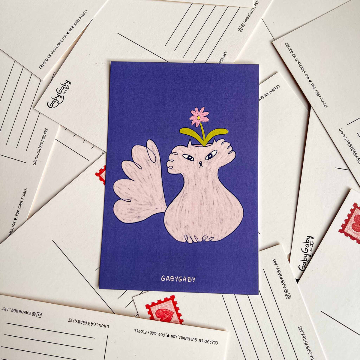 Postal Petunia (Gato Florero)