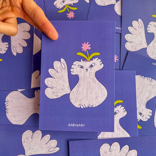 Postal Petunia (Gato Florero)