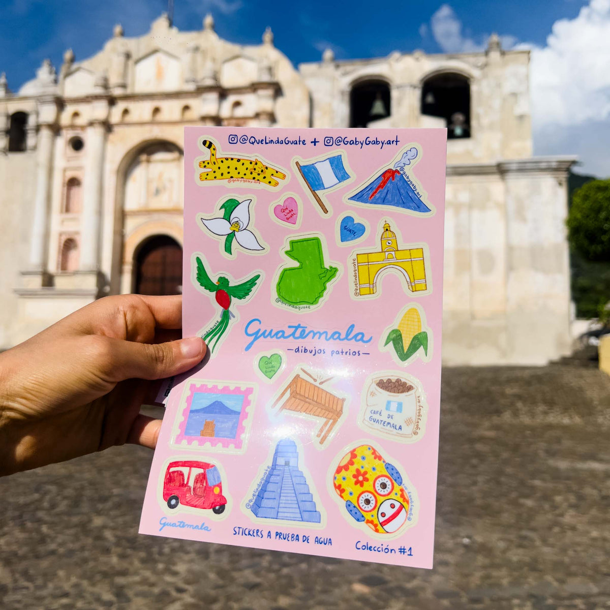 Sticker Sheet Que Linda Guate
