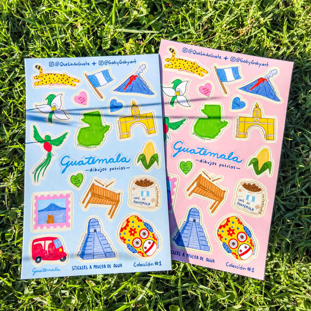 Sticker Sheet Que Linda Guate