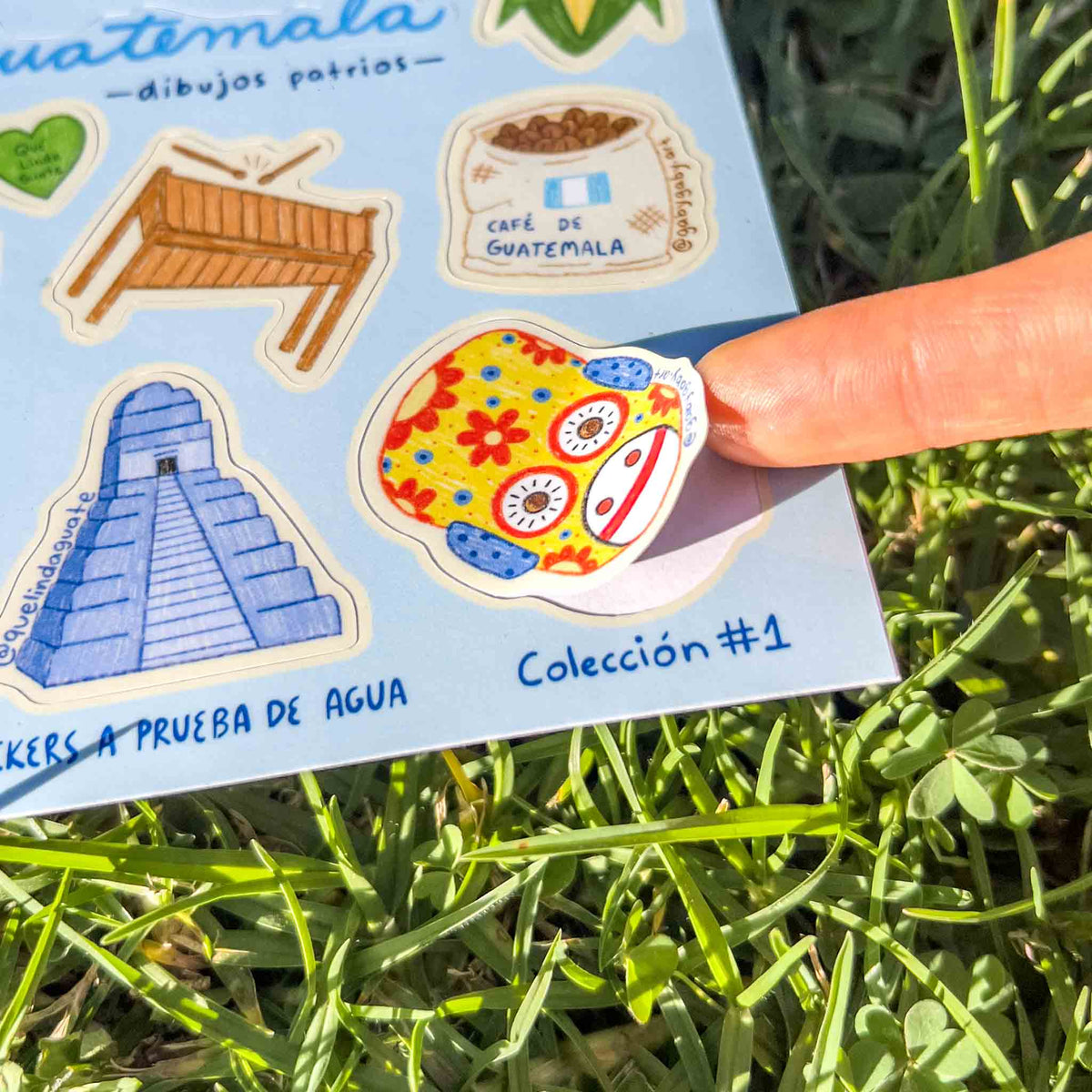 Sticker Sheet Que Linda Guate