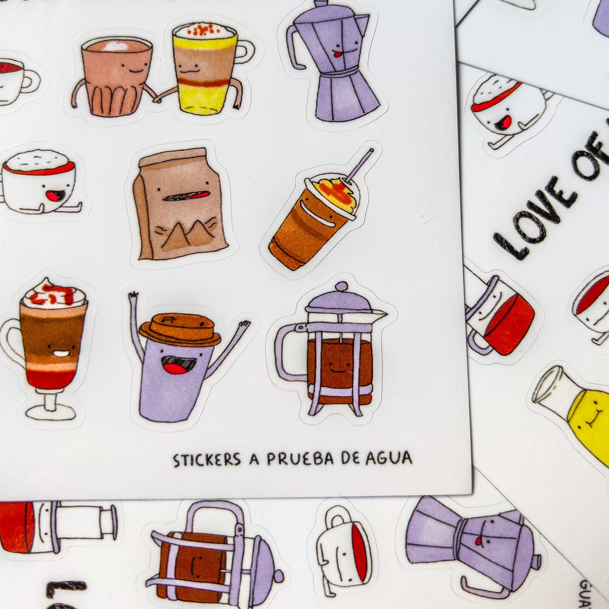 Sticker Sheet Cafecito