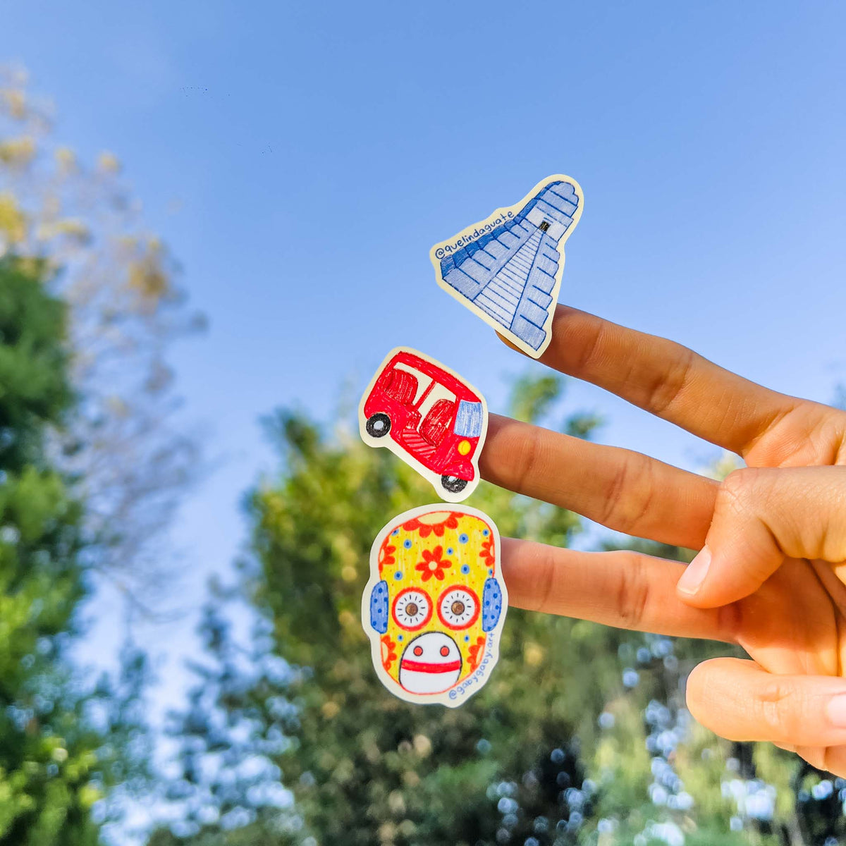 Sticker Sheet Que Linda Guate