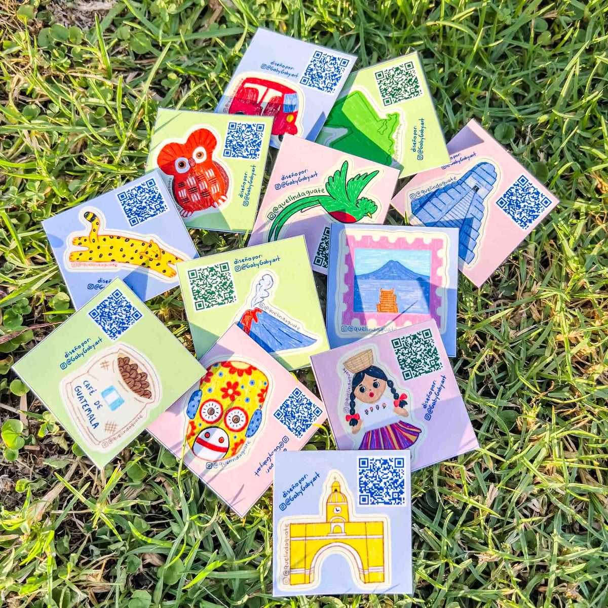 Stickers Individuales Qué Linda Guate
