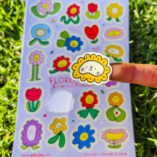 Sticker Sheet Florecitas