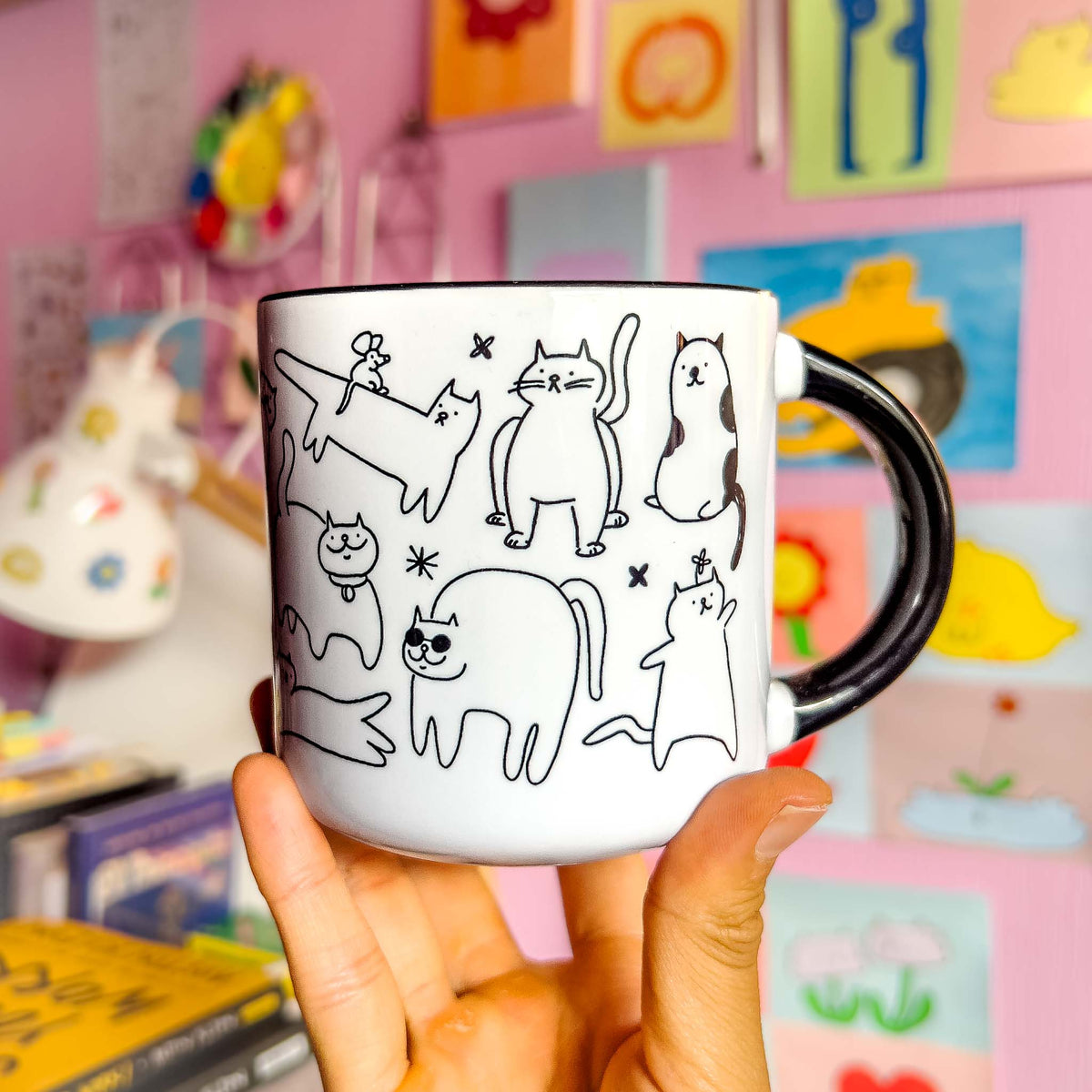 Taza Gatitos Cerámica