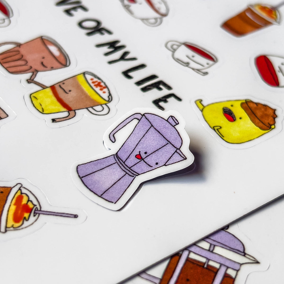 Sticker Sheet Cafecito