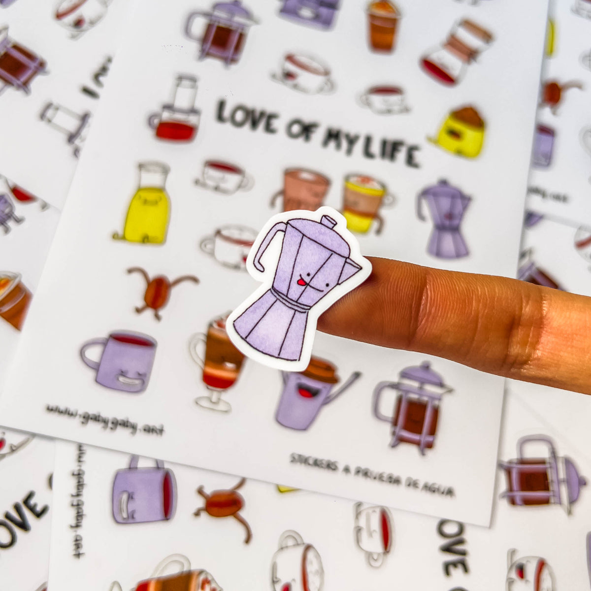 Sticker Sheet Cafecito
