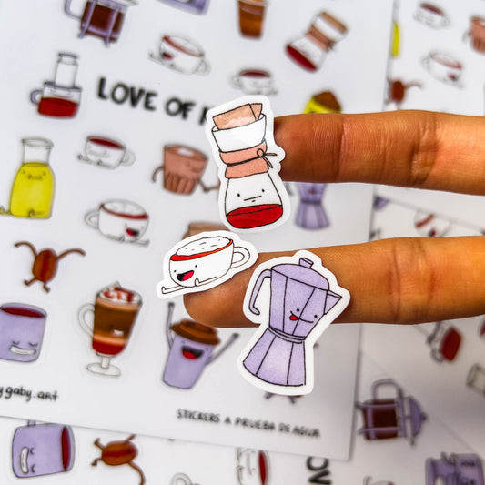 Sticker Sheet Cafecito