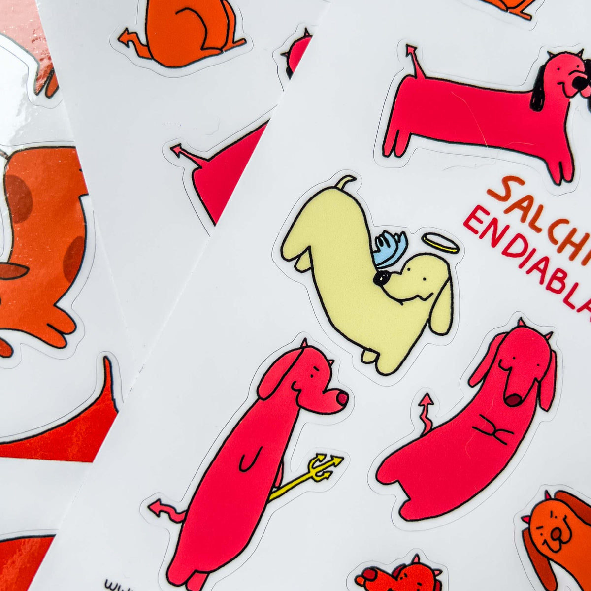 Sticker Sheet Salchichas Endiablados