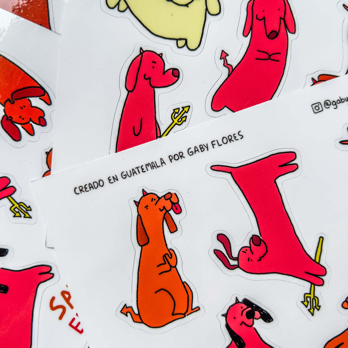 Sticker Sheet Salchichas Endiablados