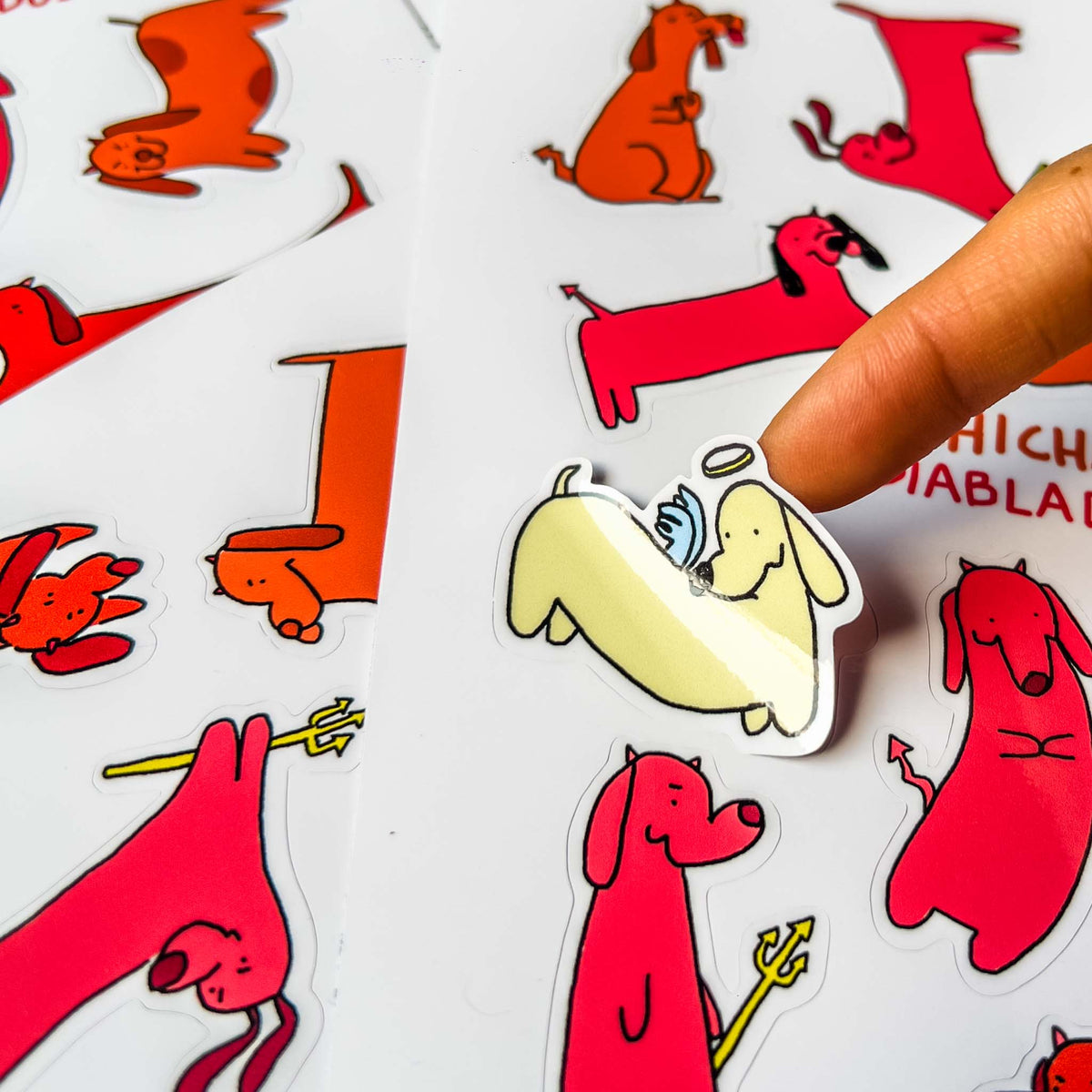 Sticker Sheet Salchichas Endiablados