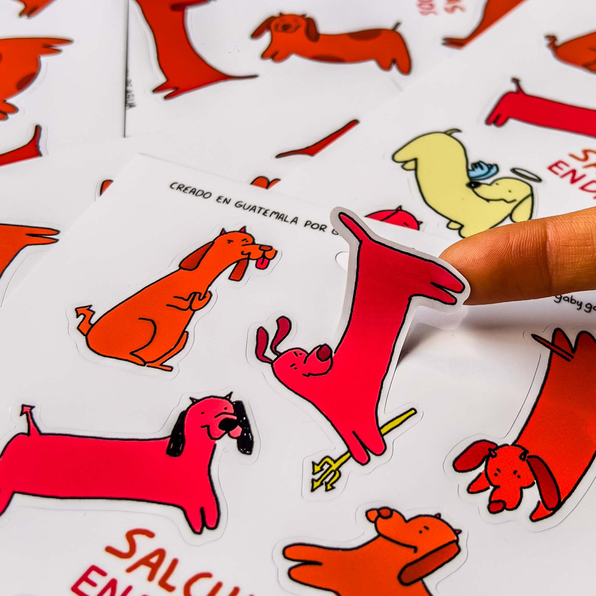 Sticker Sheet Salchichas Endiablados