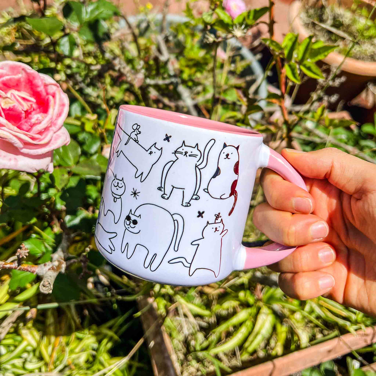 Taza Gatitos Cerámica