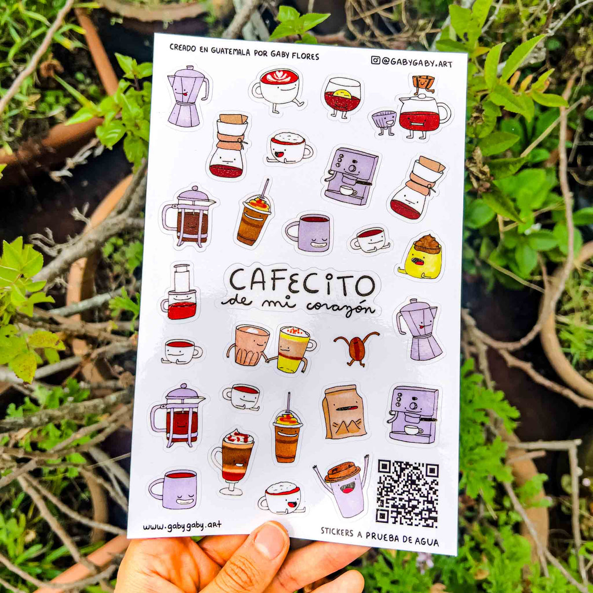 Sticker Sheet Cafecito