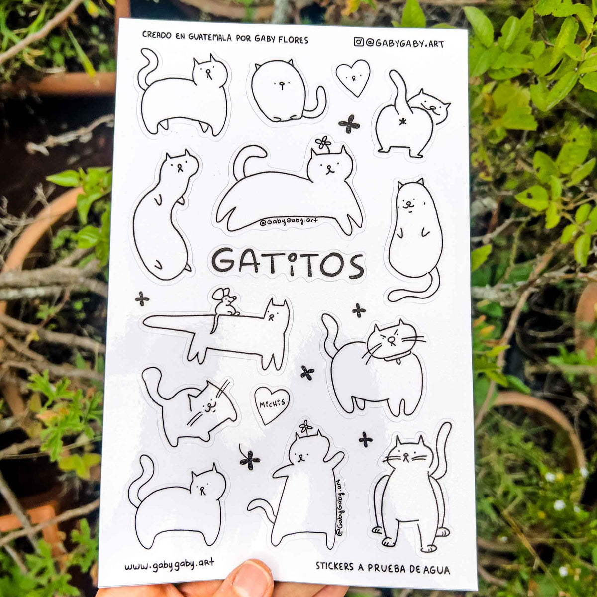 Sticker Sheet Gatitos