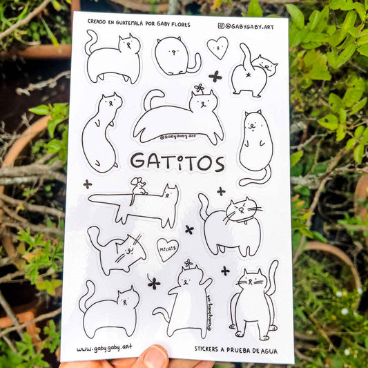Sticker Sheet Gatitos
