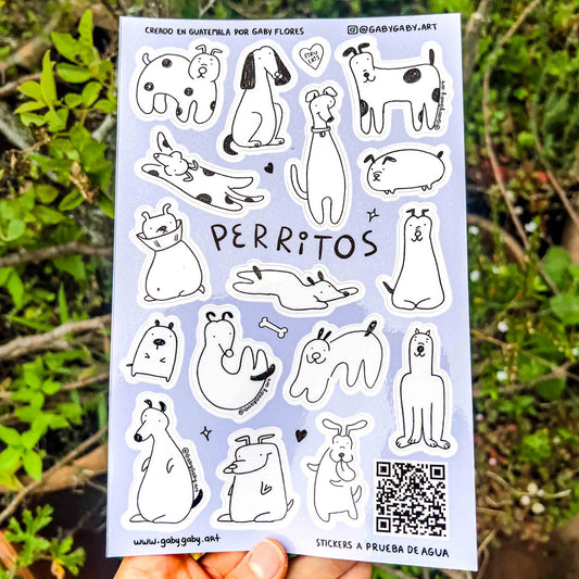 Sticker Sheet Perritos